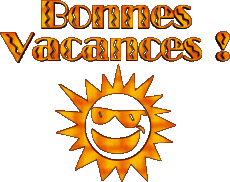 Messages French Bonnes Vacances Transparent Background 04 