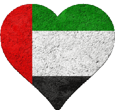 Flags Asia United Arab Emirates Heart 