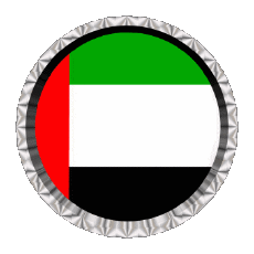 Bandiere Asia Emirati Arabi Uniti Rotondo - Anelli 