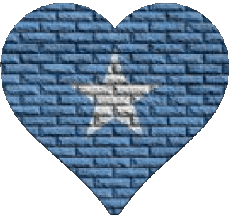 Drapeaux Afrique Somalie Coeur 