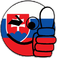 Drapeaux Europe Slovaquie Smiley - OK 