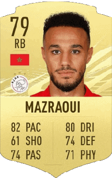 Sportivo F I F A - Giocatori carte Marocco Noussair Mazraoui 