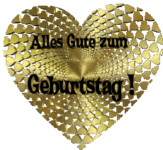 Messages German Alles Gute zum Geburtstag Herz 010 