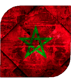 Bandiere Africa Marocco Quadrato 