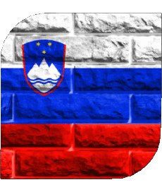 Drapeaux Europe Slovénie Carré 