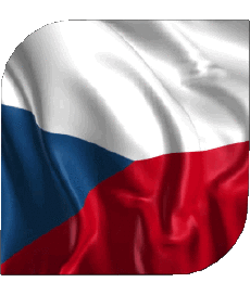 Drapeaux Europe Tchéquie Carré 