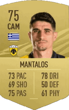 Multimedia Vídeo Juegos F I F A - Jugadores  cartas Grecia Petros Mantalos 