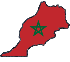 Flags Africa Morocco Map 