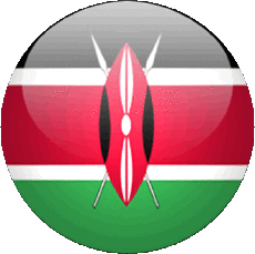 Flags Africa Kenya Round 