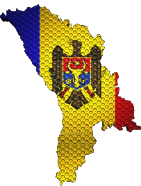Flags Europe Moldova Map 