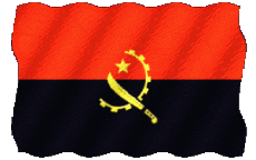 Bandiere Africa Angola Sventola 