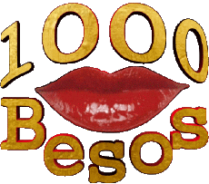 Messages Espagnol Besos 1000 