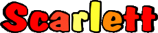 Prénoms FEMININ - UK - USA S Scarlett 