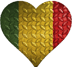 Bandiere Africa Mali Cuore 