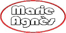 Prénoms FEMININ - France M Composé Marie Agnès 