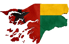 Drapeaux Afrique Guinée Bissau Carte 