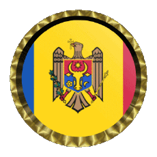 Bandiere Europa Moldova Rotondo - Anelli 
