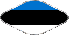 Bandiere Europa Estonia Ovale 
