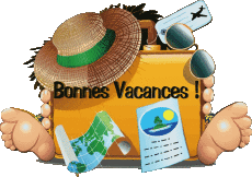 Messagi Francese Bonnes Vacances Sfondo trasparente 13 