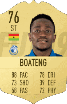 Multimedia Videospiele F I F A - Karten Spieler Ghana Emmanuel Boateng 