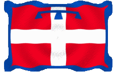 Bandiere Europa Italia Piemonte Sventola 