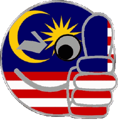 Banderas Asia Malasia Smiley - OK 