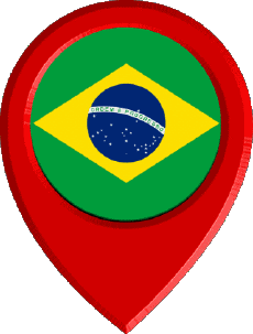 Bandiere America Brasile Perno di posizione 