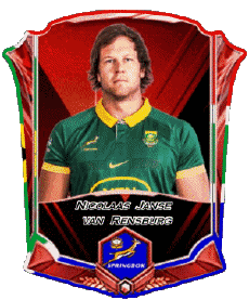 Deportes Rugby - Jugadores Africa del Sur Equipo 2025 Nicolaas Janse van Rensburg 