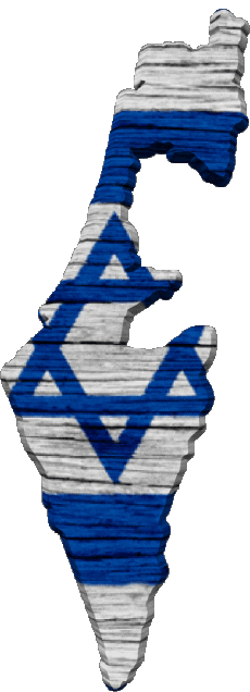 Flags Asia Israel Map 
