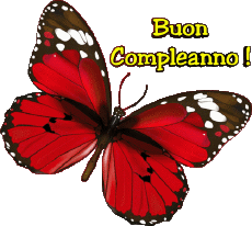 Mensajes Italiano Buon Compleanno Farfalle 004 