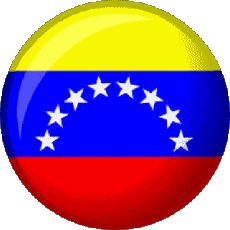 Drapeaux Amériques Vénézuéla Rond 