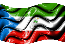 Banderas África Guinea Ecuatorial Rectángulo 