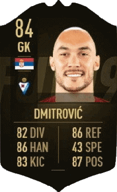 Multi Média Jeux Vidéo F I F A - Joueurs Cartes Serbie Marko Dmitrovic 