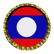 Flags Asia Laos Round - Rings 