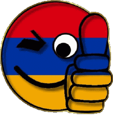 Drapeaux Asie Arménie Smiley - OK 