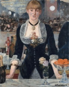 Édouard Manet-Humour - Fun Morphing - Ressemblance Peintures divers confinement covid  art recréations Getty challenge 2 