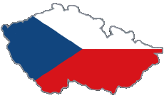 Flags Europe Czech Republic Map 