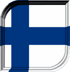 Bandiere Europa Finlandia Quadrato 