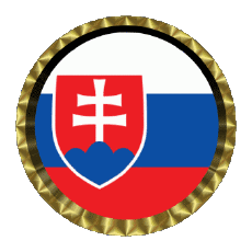Fahnen Europa Slowakei Rund - Ringe 