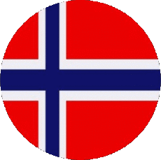Drapeaux Europe Norvège Rond 