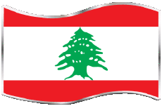 Fahnen Asien Libanon Rechteck 