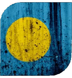 Bandiere Oceania Palau Quadrato 