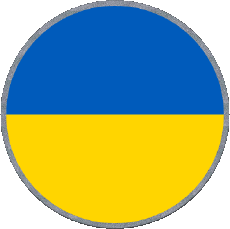 Bandiere Europa Ucraina Tondo 