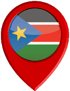 Bandiere Africa Sudan del sud Perno di posizione 