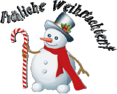 Mensajes Alemán Fröhliche  Weihnachten Serie 06 