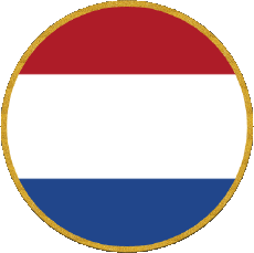 Drapeaux Europe Pays-Bas Rond 
