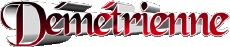Vorname WEIBLICH - Frankreich D Démétrienne 