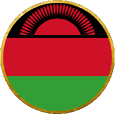 Fahnen Afrika Malawi Runde 