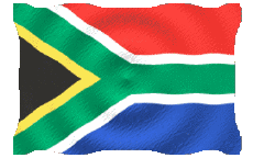 Fahnen Afrika Südafrika Welligkeit 