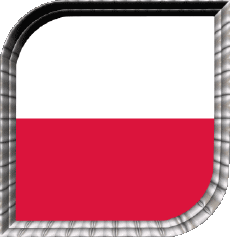 Drapeaux Europe Pologne Carré 